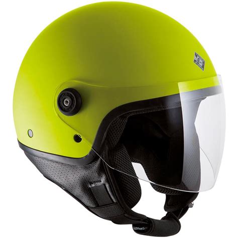 Casque El Jettin Tucanourbano Jaune Fluo Mat Maxxess Fr Casque Jet