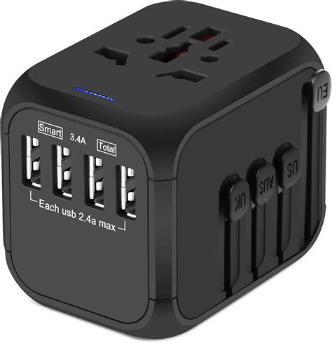 Castries Universal Travel Adapter All In One Worldwide Travel Charger