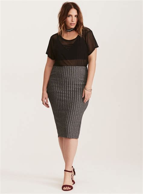 Casual Plus Size Pencil Skirt Outfits Pencil Skirt Outfit Plus Size