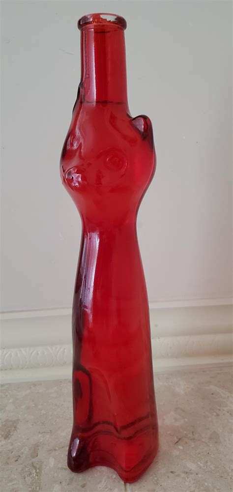 Cat Shaped Wine Bottle From Germany That I Found At A Thrift Store R