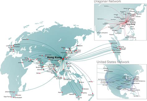 Cathay Pacific Route Map Map Of The Usa With State Names