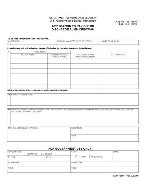 Cbp Travel Form 15 Free Templates In Pdf Word Excel Download