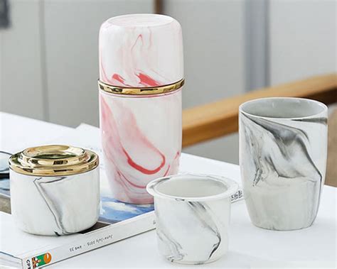 Ceramic Insulated Travel Mug 200Ml Best Ceramic Marble Mug