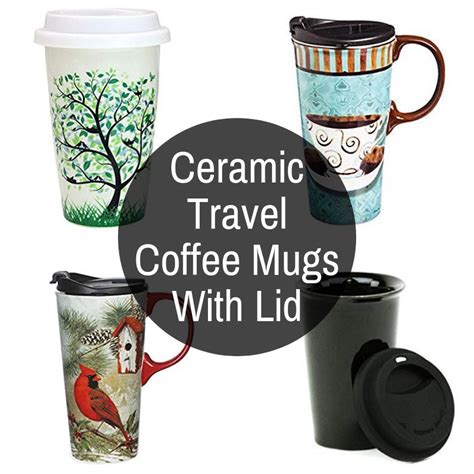 Ceramic Travel Coffee Mugs With Lid Road Mugs