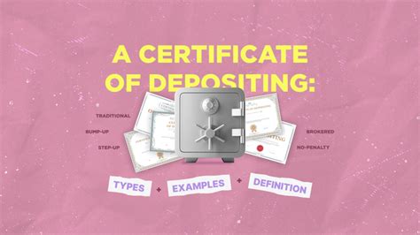 Certificate Of Depositing Meaning And Types Explained Mtrading