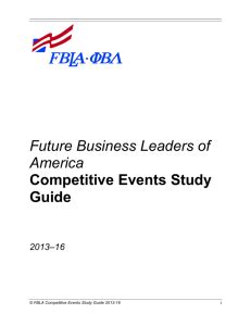 Cfsd Fbla Study Guides