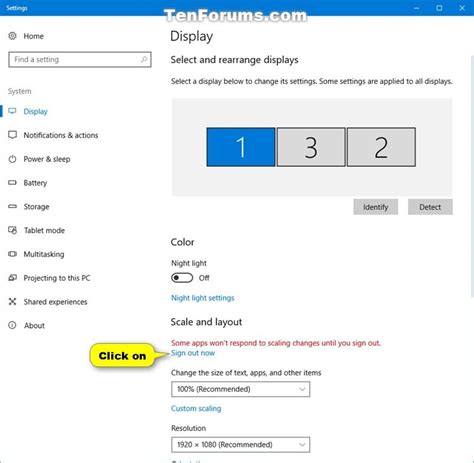 Change Dpi Scaling Level For Displays In Windows 10