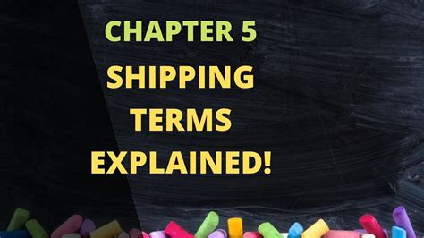 Chapter 5 Fob Destination And Fob Shipping Point Explained Youtube