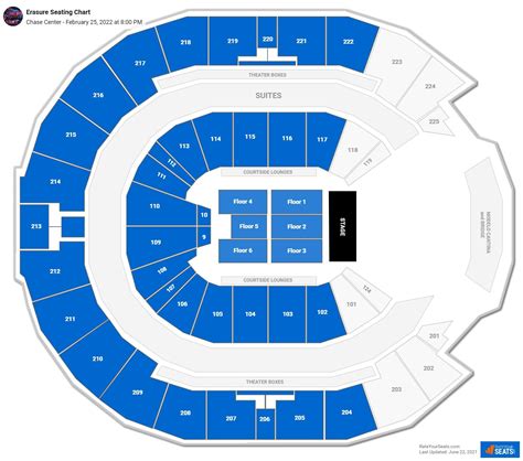 Chase Center Seating Charts For Concerts Rateyourseats Com