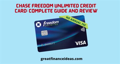 Chase Freedom Unlimited Credit Card Complete Guide And Review