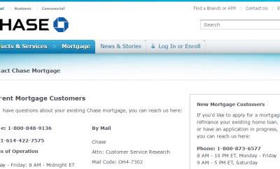 Chase Home Finance Mailing Address For Payments Businesser