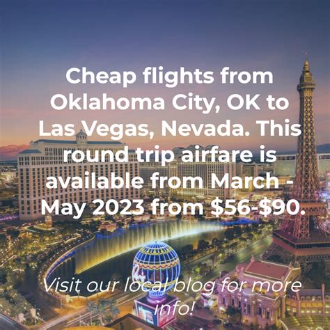 Cheap Flights From Okc Fly From Okc To Las Vegas From 56 90 In 2023