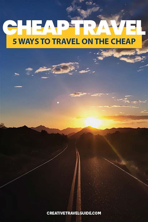 5 Ways Travel Cheap