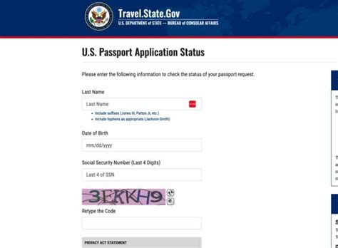 Check My Passport Application Status