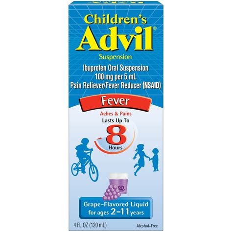 Children S Advil Pain Reliever And Fever Reducer Children S Ibuprofen