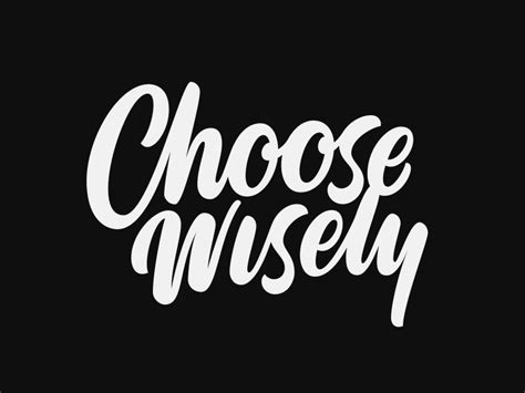 Choose Wisely By Miguel Spinola On Dribbble