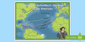 Christopher Columbus Journeys Map Hotspot Year 4 Hass