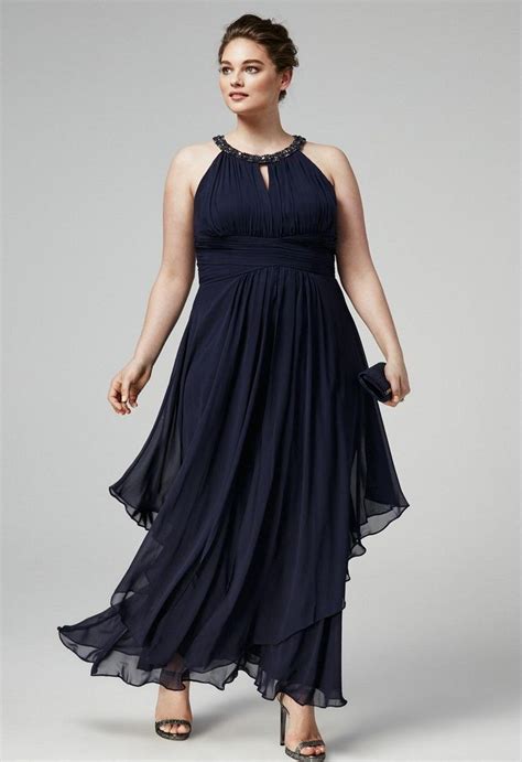 Classyjewelry Plus Size Formal Dresses Dress To Hide Belly Plus Size Dresses