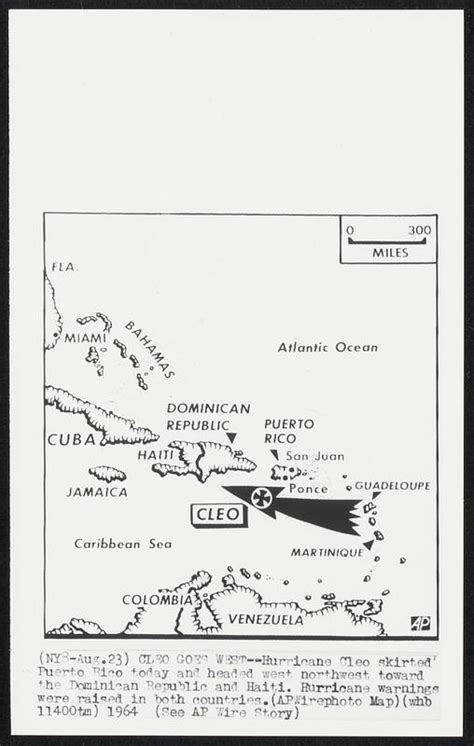 Cleo Goes West Hurricane Cleo Skirted Puerto Rico Today And Headed West Northwest Toward Puerto