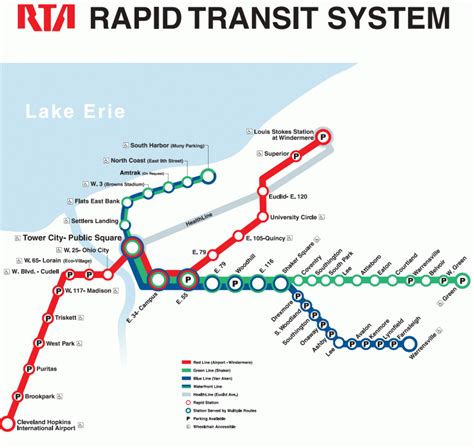 Cleveland Metro Map Travelsfinders Com