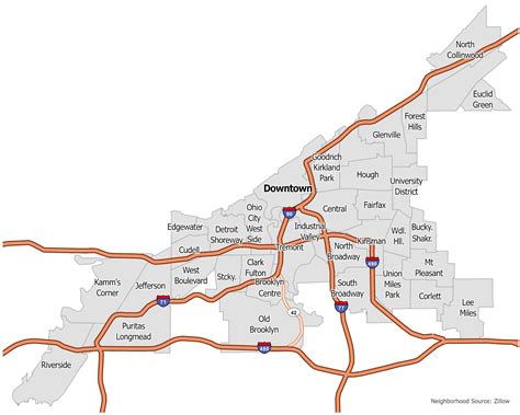 Cleveland Neighborhood Map Gis Geography