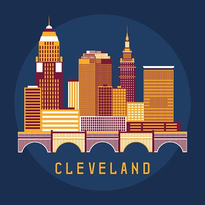 Cleveland Ohio Ilustra Es Banco De Imagens E Fotos De Stock Istock