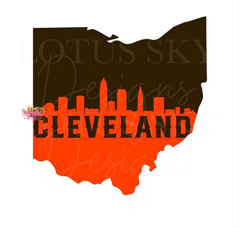 Cleveland Ohio Svg Instant Download Cleveland Ohio Clipart Etsy