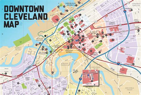 Cleveland Tourist Attractions Map