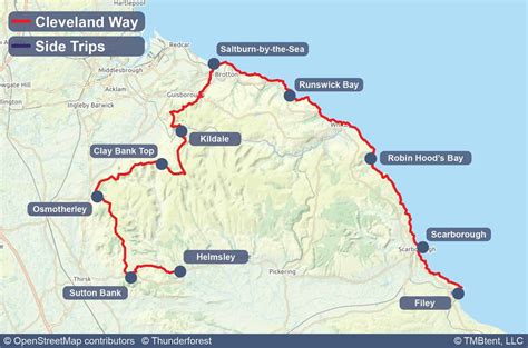 Cleveland Way Maps Routes Tmbtent