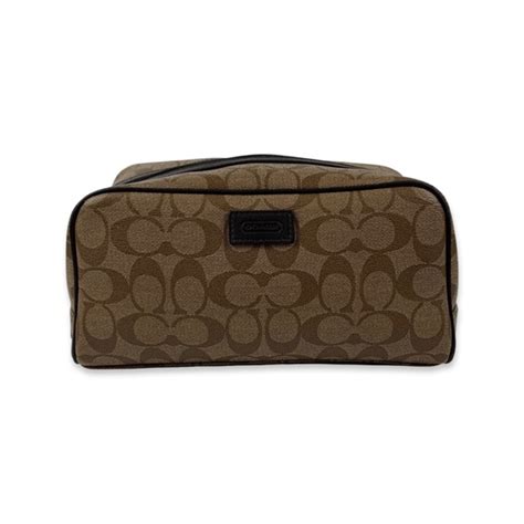 Coach Bags Coach Signature Large Canvas Toiletry Bag Travel Kit