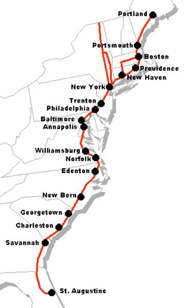 Coastal Post Road Map