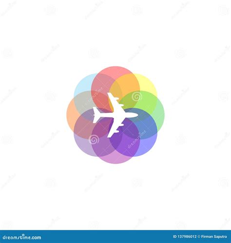 Colorful Travel Logo Inspiration Stock Illustration Illustration Of