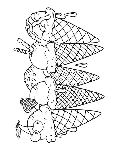 Colouring Page 5 Ice Creams Coloringpage Ca