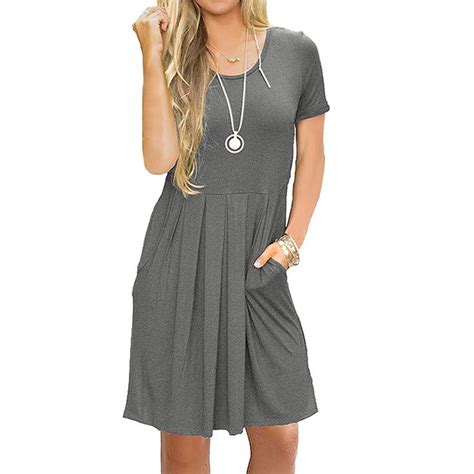 Comfortable Travel Dresses Short Sleeve Dresses Casual Dress Retro