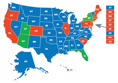 Concealed Carry States Map