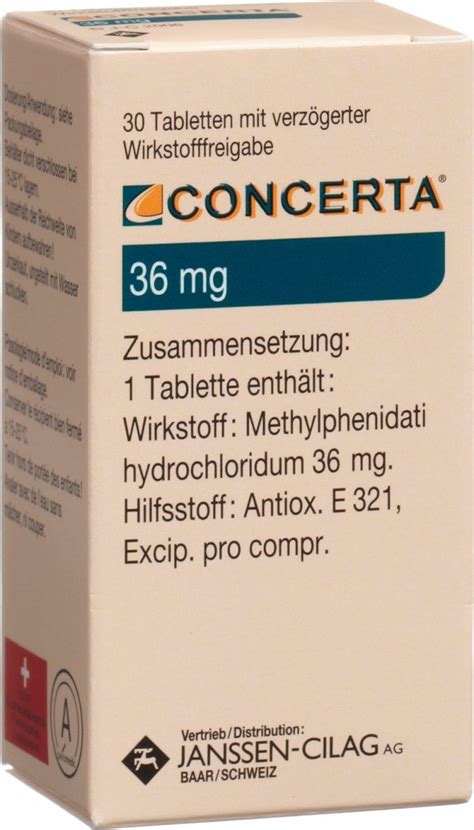 Concerta Tabletten 36Mg 30 St Ck In Der Adler Apotheke