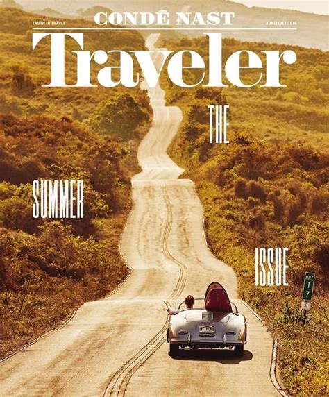 Cond Nast Traveler Travel Magazine Layout Magazine Cover Layout