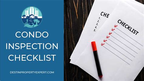 Condo Inspection Checklist 2023 Destin Property Expert