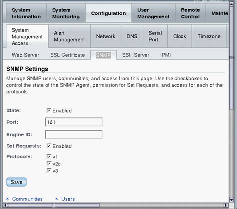 Configuring Snmp Settings In Ilom