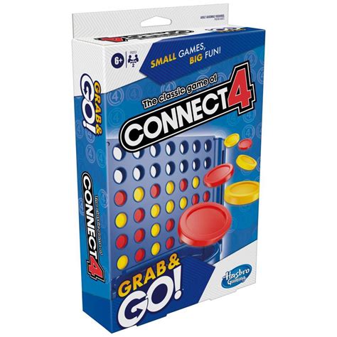 Connect 4 Grab And Go Game For Ages 6 And Up Portable Game For 2