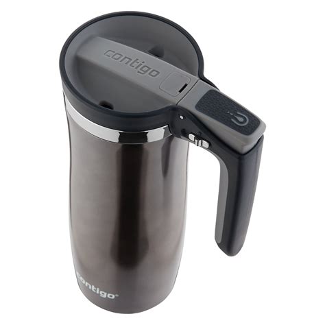 Contigo Handled Vacuum Insulated Stainless Steel Thermal Travel Mug With Spill Proof Lid 16Oz