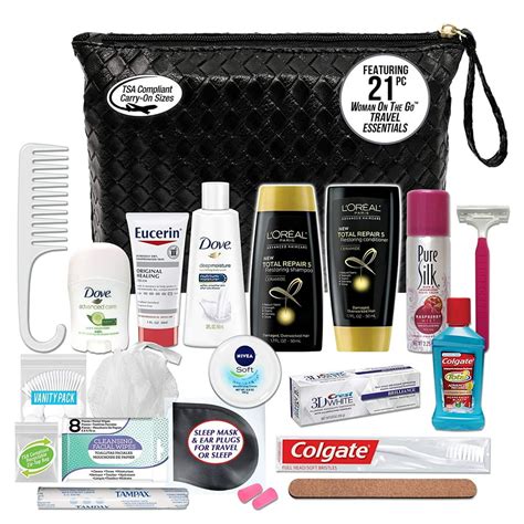 Convenience Kits International Women S Premium 21 Piece Kit With Travel Size Tsa Compliant