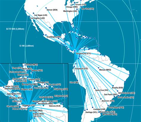 Copa Airlines Flight Destinations