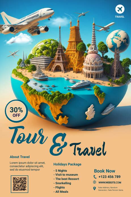 Copy Of Tour Travel Travel Poster Agency Flyer Postermywall