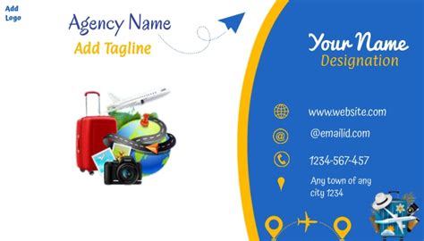 Copy Of Travel Agency Business Card Post Card 2 Postermywall