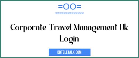 Corporate Travel Management Uk Login