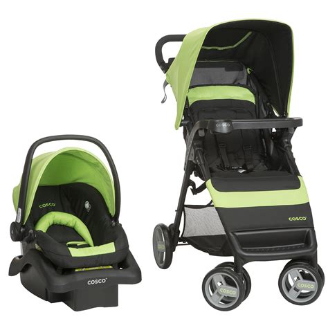 Cosco Simple Fold Travel System With Light N Comfy Infant Car Seat