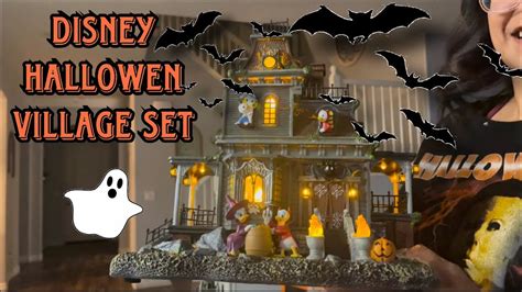 Costco Disney Halloween Village 12 Piece Set Unboxing Review Youtube