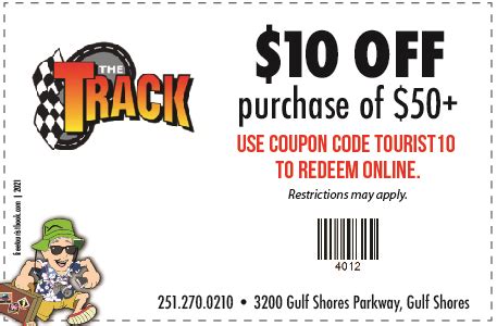 Destin FL Track Coupons