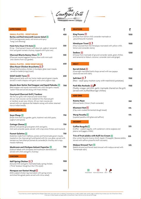 Courtyard Grill Courtyard By Marriott Gurgaon Delhi Ncr Restaurant Menu And Reviews Eazydiner